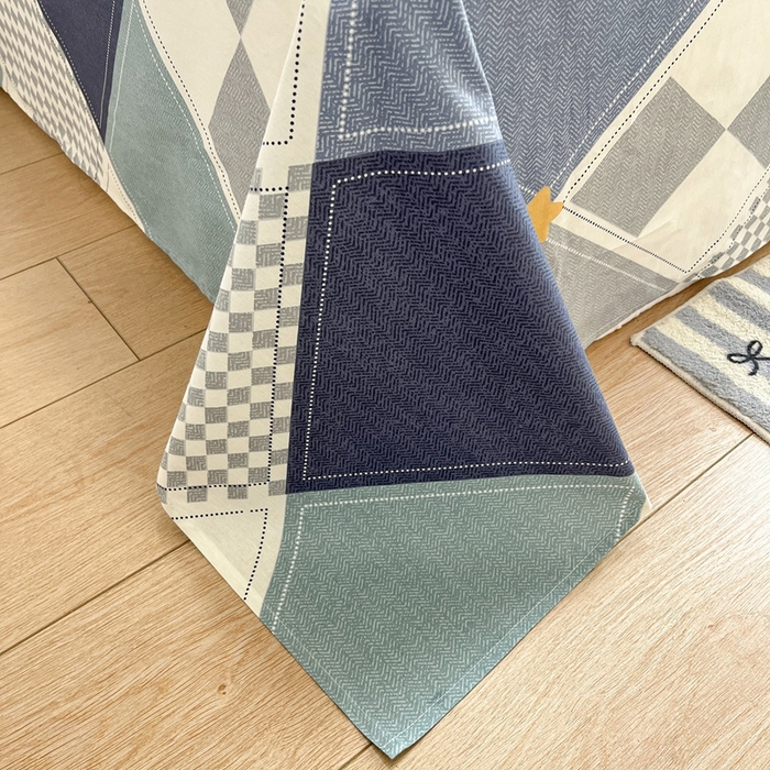 91家纺网 家纺一手货源 找家纺 菲梵家纺 2025新款小清新喷气印花全棉单品被套 罗利