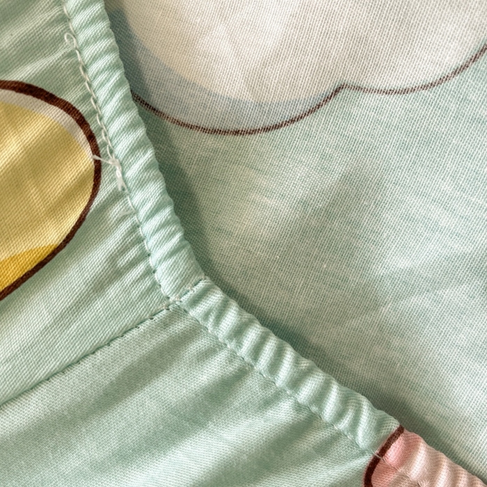 91家纺网 家纺一手货源 找家纺 菲梵家纺 2025新款小清新喷气印花全棉单品被套 太空龙