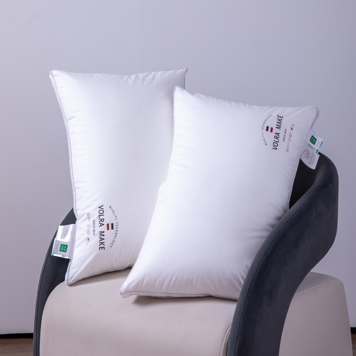 91家纺网 家纺一手货源 找家纺 凌云家纺 2025新款全棉高中低枕60新疆长绒棉立体5星级酒店枕纯棉白色枕 全棉高枕芯