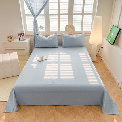 91家纺网 家纺一手货源 找家纺 （总）温眠 2025新款A类全棉色织水洗棉床单