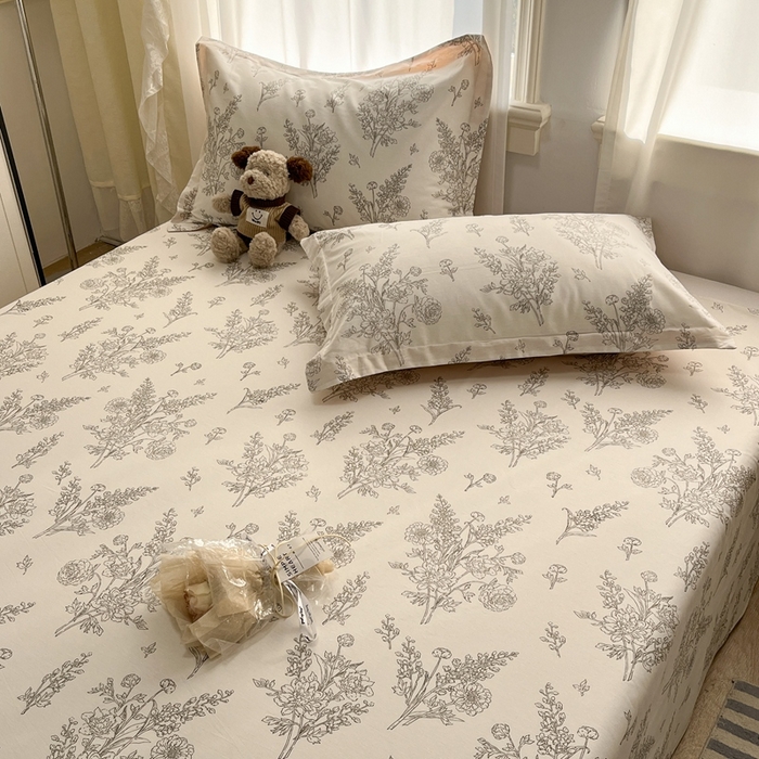 91家纺网 家纺一手货源 找家纺 （总）菲梵家纺 2025新款小清新喷气印花全棉单品被套