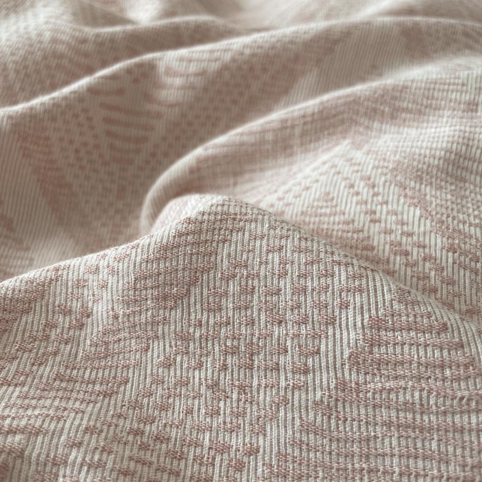 91家纺网 家纺一手货源 找家纺 ab家纺 2025新款全棉三层纱小提花四件套 伯爵 - 豆沙