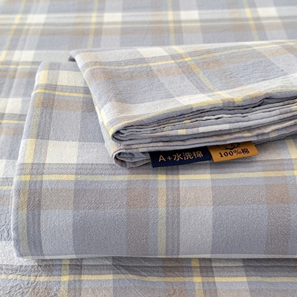 91家纺网 家纺一手货源 找家纺 （总）温眠 2025新款A类全棉色织水洗棉床单