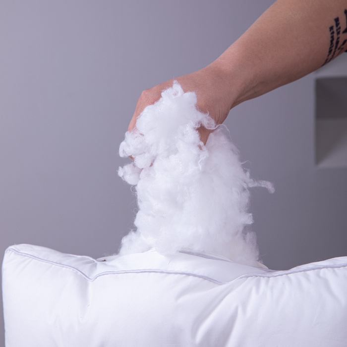 91家纺网 家纺一手货源 找家纺 凌云家纺 2025新款全棉高中低枕60新疆长绒棉立体5星级酒店枕纯棉白色枕 全棉高枕芯