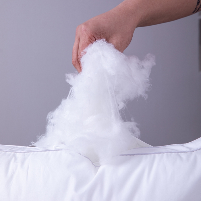 91家纺网 家纺一手货源 找家纺 凌云家纺 2025新款全棉高中低枕60新疆长绒棉立体5星级酒店枕纯棉白色枕 全棉中枕芯