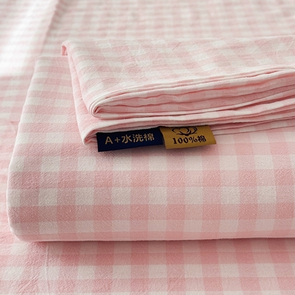 91家纺网 家纺一手货源 找家纺 （总）温眠 2025新款A类全棉色织水洗棉床单