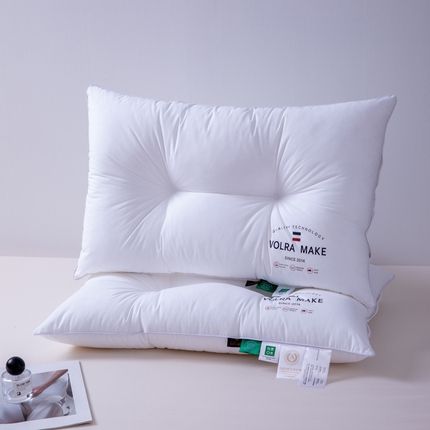 凌云家纺 2025新款全棉高中低枕60新疆长绒棉立体5星级酒店枕纯棉白色枕 全棉低枕芯