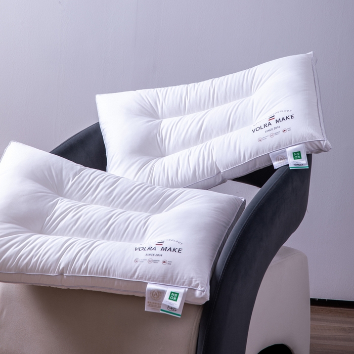 91家纺网 家纺一手货源 找家纺 凌云家纺 2025新款全棉高中低枕60新疆长绒棉立体5星级酒店枕纯棉白色枕 全棉中枕芯