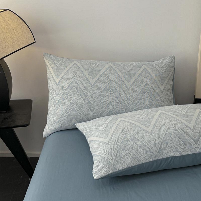 91家纺网 家纺一手货源 找家纺 ab家纺 2025新款全棉三层纱小提花四件套 伯爵-兰