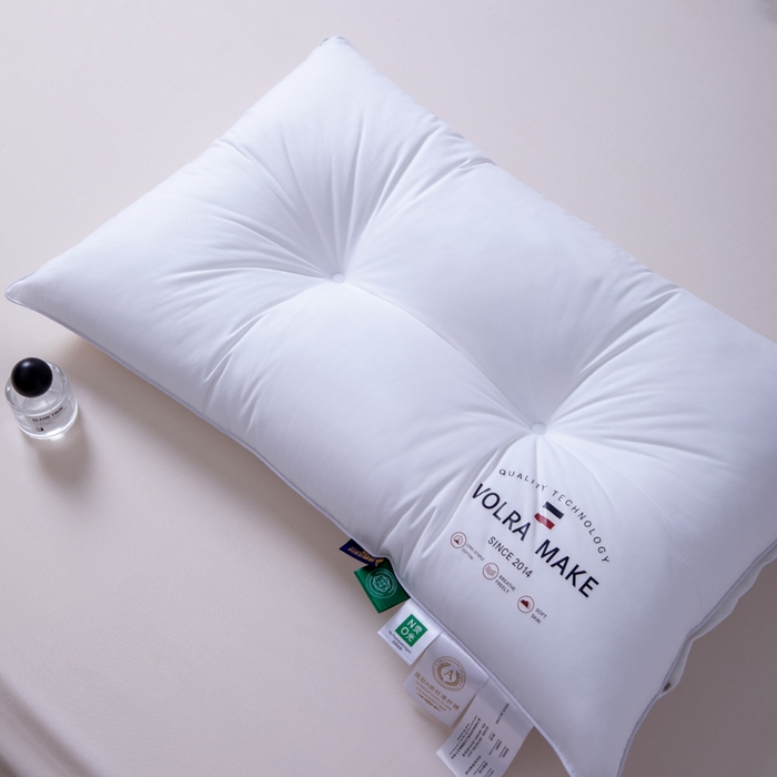 91家纺网 家纺一手货源 找家纺 （总）凌云家纺 2025新款全棉高中低枕60新疆长绒棉立体5星级酒店枕纯棉白色枕
