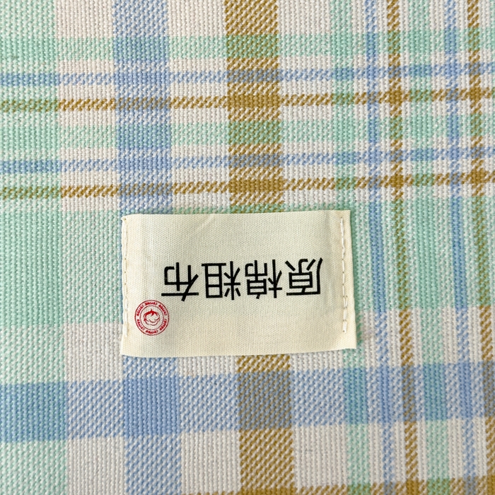 91家纺网 家纺一手货源 找家纺 仟网汇 2025新款无印纽扣原棉老粗布三件套 清爽绿