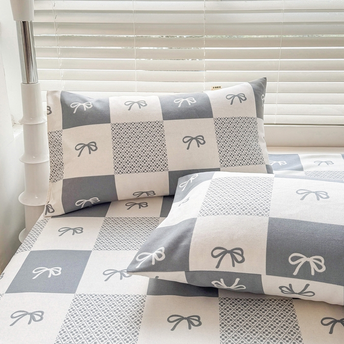 91家纺网 家纺一手货源 找家纺 首爱家纺 2025新款印花原棉标老粗布床单老粗布凉席软凉席 黑白方格