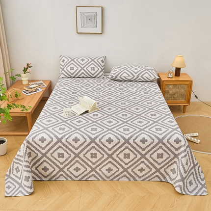 91家纺网 家纺一手货源 找家纺 （总）金泰莱 2025年新款印花原棉标老粗布床单