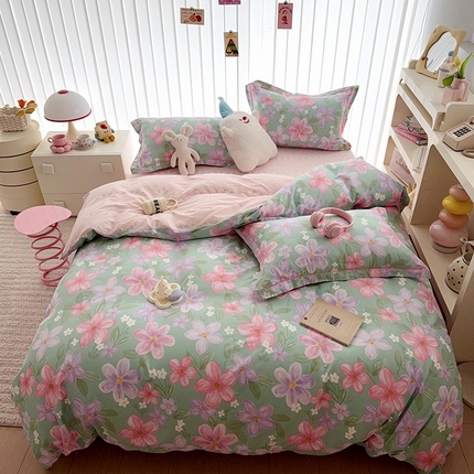 91家纺网 家纺一手货源 找家纺 2025新款全棉13070四件套（1） 午后馨香