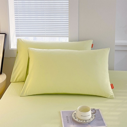 91家纺网 家纺一手货源 找家纺 （总）2025春夏新款双拼水洗棉全棉纯棉单品系列-单枕套