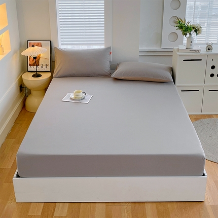 91家纺网 家纺一手货源 找家纺 （总）2025春夏新款双拼水洗棉全棉纯棉单品系列-单床笠