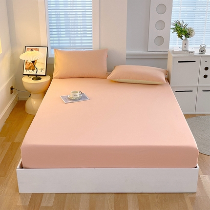 91家纺网 家纺一手货源 找家纺 （总）2025春夏新款双拼水洗棉全棉纯棉单品系列-单床笠