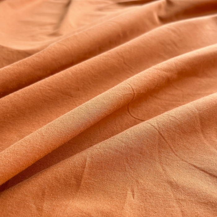 91家纺网 家纺一手货源 找家纺 韩巢家纺 2025新款格子纯色A类水洗棉床单单件 A类铁锈红-床单