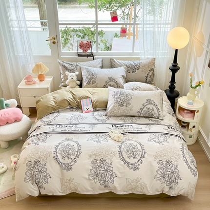 91家纺网 家纺一手货源 找家纺 （总）集布 2023新款12868全棉喷气印花单被套