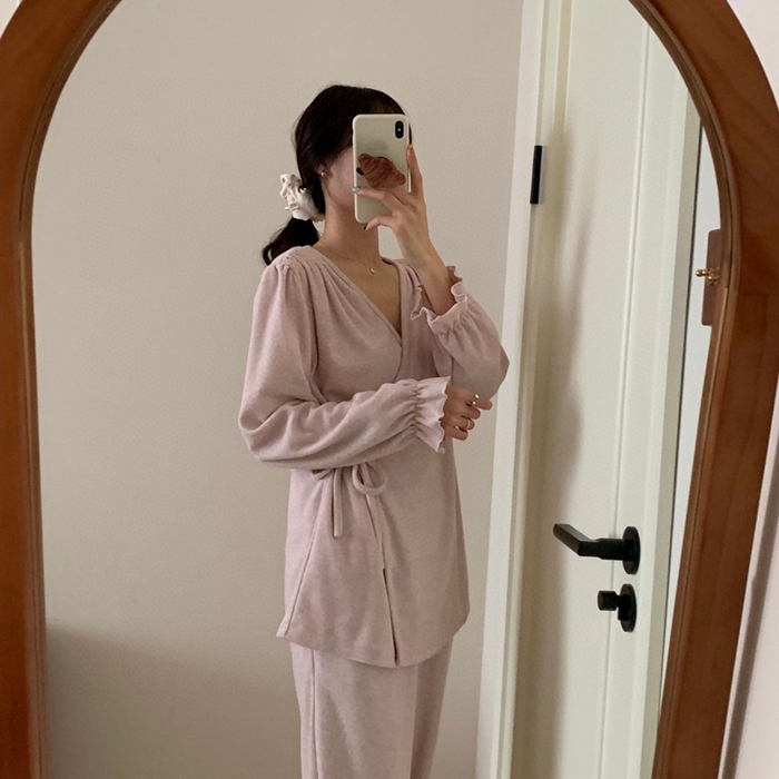 91家纺网 家纺一手货源 找家纺 （总）妍景家居生活馆 毛巾绒系带套装