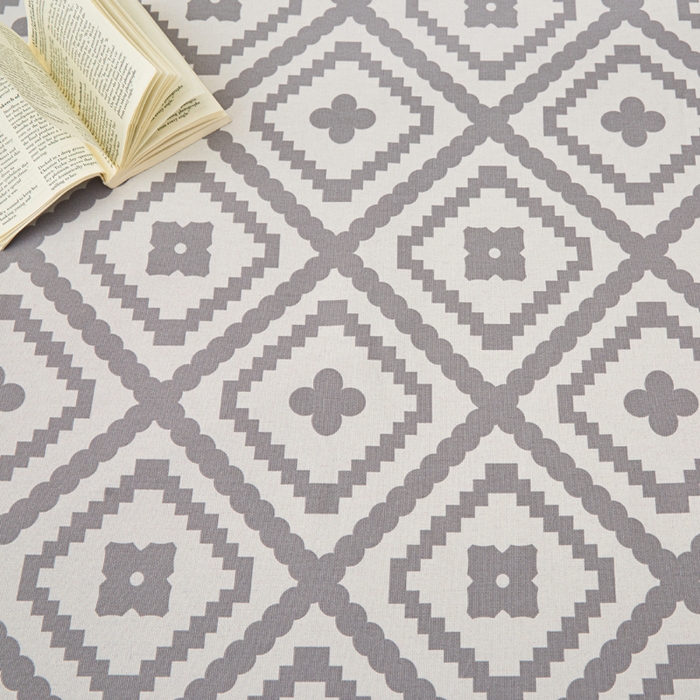 91家纺网 家纺一手货源 找家纺 棉乐町家居 2025年新款印花原棉标老粗布床单 波澜-灰