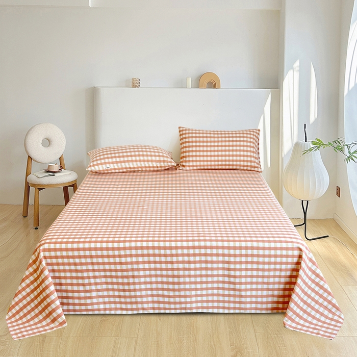 91家纺网 家纺一手货源 找家纺 首爱家纺 2025新款印花原棉标老粗布床单老粗布凉席软凉席 艾格