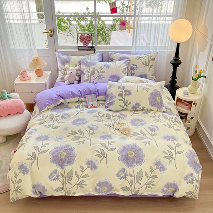 91家纺网 家纺一手货源 找家纺 （总）集布 2023新款12868全棉喷气印花单被套