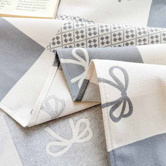 91家纺网 家纺一手货源 找家纺 棉乐町家居 2025年新款印花原棉标老粗布床单 黑白方格