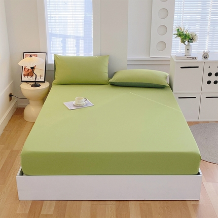 91家纺网 家纺一手货源 找家纺 （总）2025春夏新款双拼水洗棉全棉纯棉单品系列-单床笠