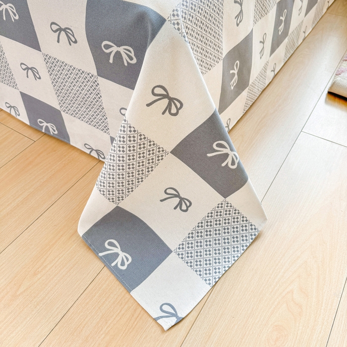 91家纺网 家纺一手货源 找家纺 首爱家纺 2025新款印花原棉标老粗布床单老粗布凉席软凉席 黑白方格