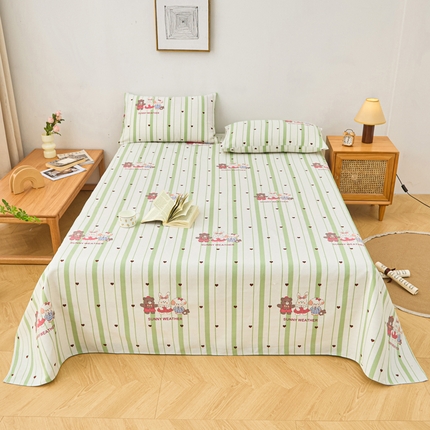 91家纺网 家纺一手货源 找家纺 （总）棉乐町家居 2025年新款印花原棉标老粗布床单