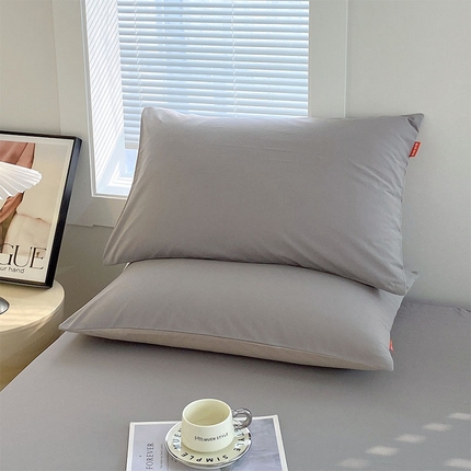 91家纺网 家纺一手货源 找家纺 （总）2025春夏新款双拼水洗棉全棉纯棉单品系列-单枕套