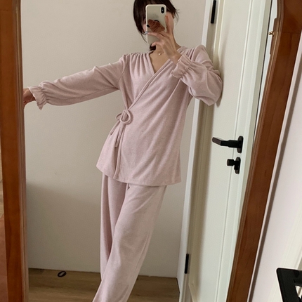 91家纺网 家纺一手货源 找家纺 （总）妍景家居生活馆 毛巾绒系带套装