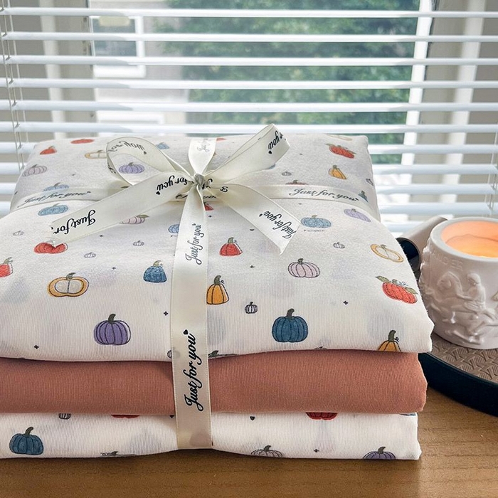 91家纺网 家纺一手货源 找家纺 暖芯优选 2025新款针织棉双层纱四件套小碎花被套床单床笠款学生三件套新款直播热款-叠拍图-系列一 水果派