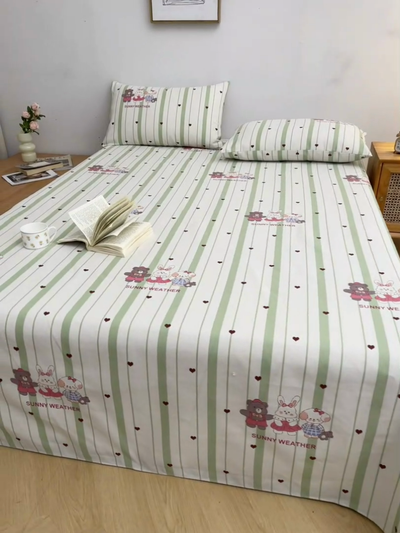 91家纺网 家纺一手货源 找家纺 （总）棉乐町家居 2025年新款印花原棉标老粗布床单