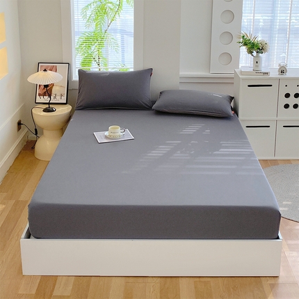 91家纺网 家纺一手货源 找家纺 （总）2025春夏新款双拼水洗棉全棉纯棉单品系列-单床笠