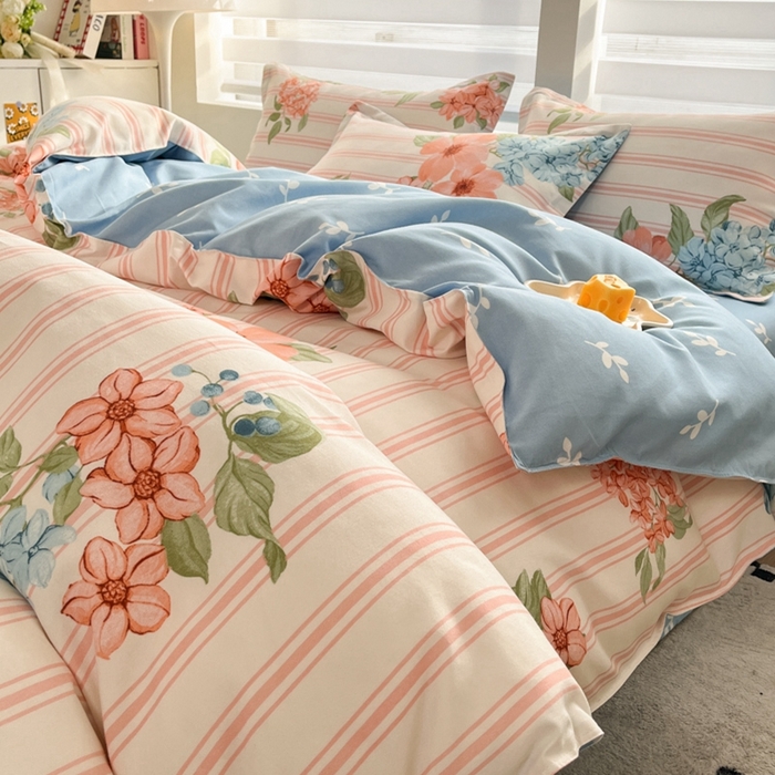 91家纺网 家纺一手货源 找家纺 米瑞娜 2025新款植物羊绒四件套 梦华录