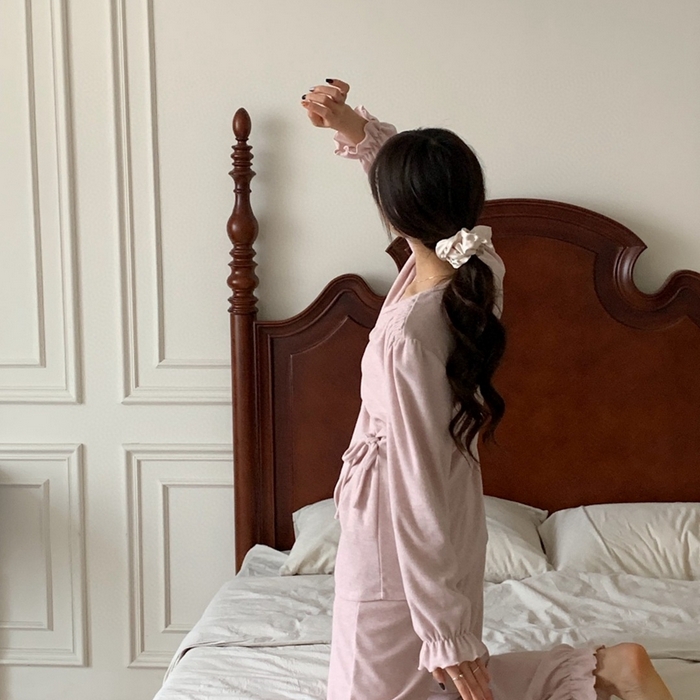 91家纺网 家纺一手货源 找家纺 （总）妍景家居生活馆 毛巾绒系带套装