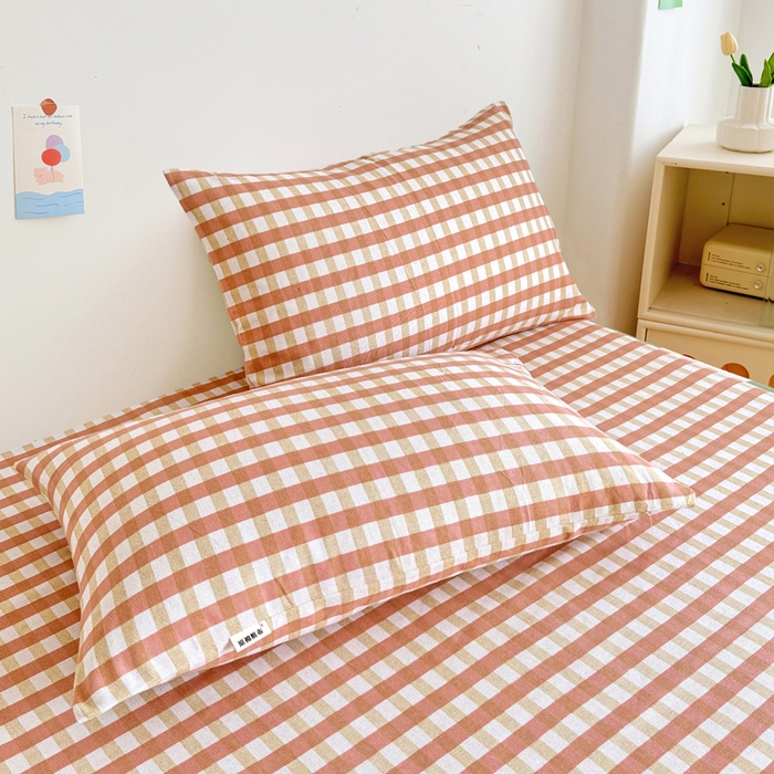 91家纺网 家纺一手货源 找家纺 棉乐町家居 2025年新款印花原棉标老粗布床单 艾格