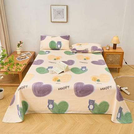 91家纺网 家纺一手货源 找家纺 （总）金泰莱 2025年新款印花原棉标老粗布床单