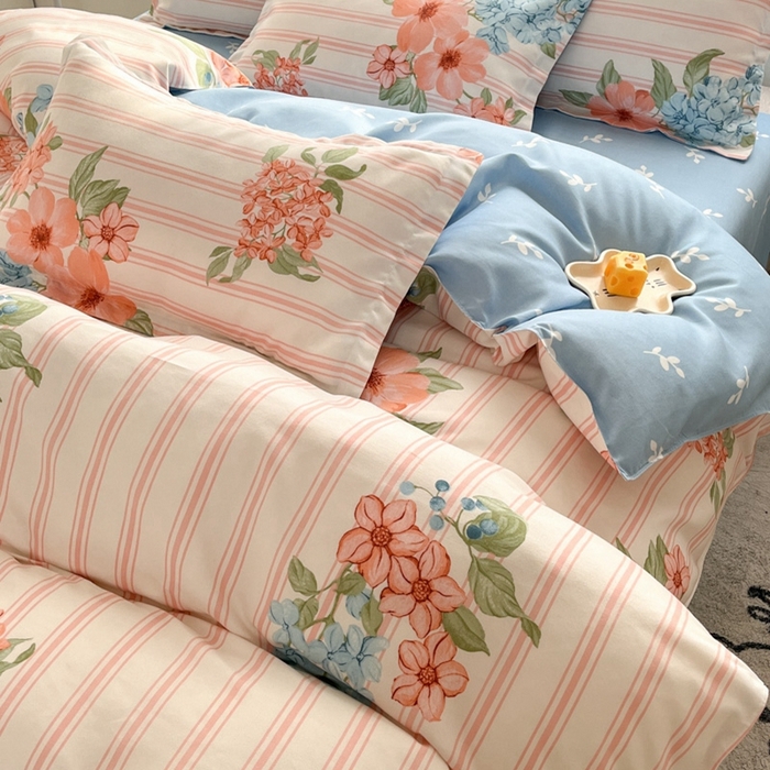 91家纺网 家纺一手货源 找家纺 米瑞娜 2025新款植物羊绒四件套 梦华录