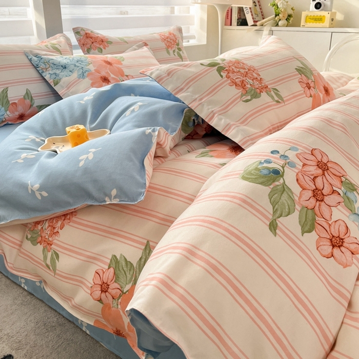 91家纺网 家纺一手货源 找家纺 米瑞娜 2025新款植物羊绒四件套 梦华录