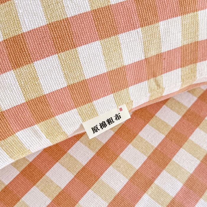 91家纺网 家纺一手货源 找家纺 棉乐町家居 2025年新款印花原棉标老粗布床单 艾格