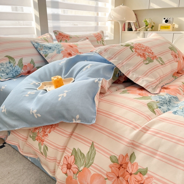 91家纺网 家纺一手货源 找家纺 米瑞娜 2025新款植物羊绒四件套 梦华录