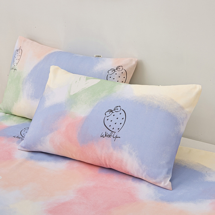 91家纺网 家纺一手货源 找家纺 棉乐町家居 2025年新款印花原棉标老粗布床单 梦幻星空