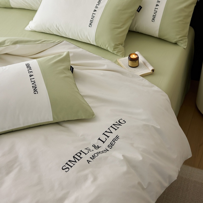 91家纺网 家纺一手货源 找家纺 （总）卡姿家纺 2025春夏新款无印水洗棉自由空间系列四件套