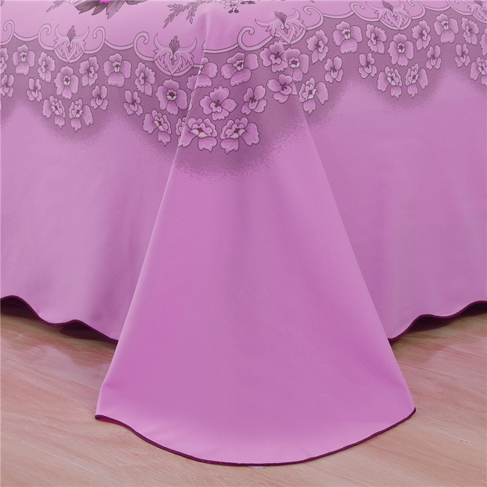 91家纺网 家纺一手货源 找家纺 居美良品 2025新款国民床单老式床单老粗布床单老上海床单-富贵牡丹花边款 富贵牡丹花边款-粉色