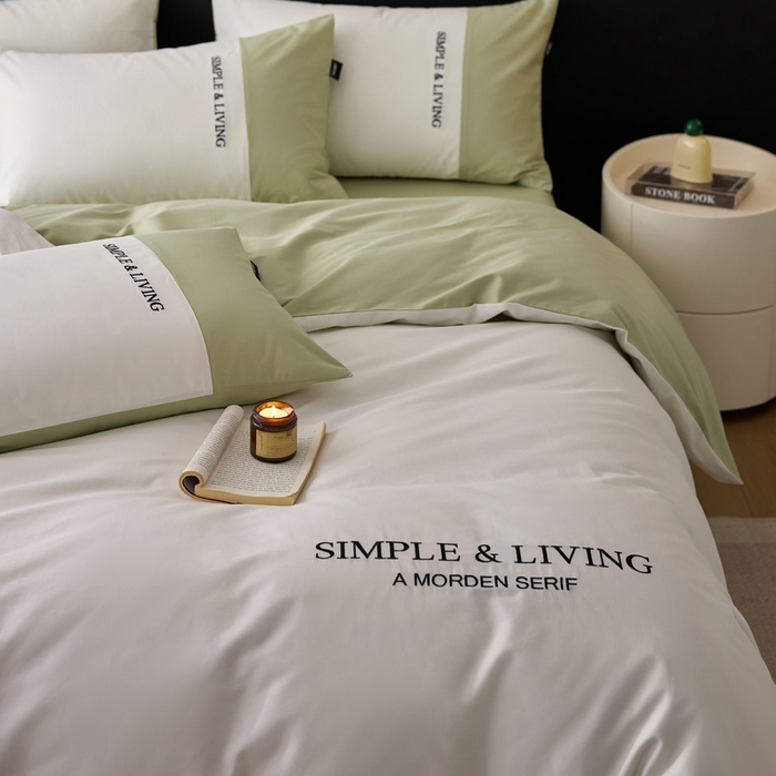 91家纺网 家纺一手货源 找家纺 （总）卡姿家纺 2025春夏新款无印水洗棉自由空间系列四件套