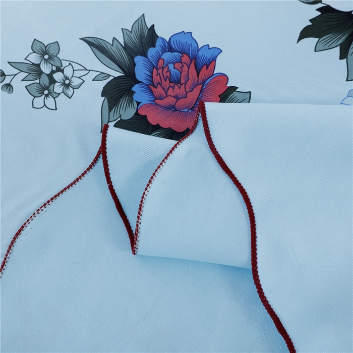 91家纺网 家纺一手货源 找家纺 居美良品 2025新款国民床单老式床单老粗布床单老上海床单-富贵牡丹花边款 富贵牡丹花边款-浅绿