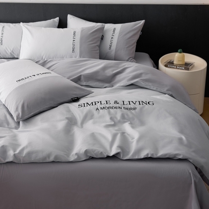 91家纺网 家纺一手货源 找家纺 （总）卡姿家纺 2025春夏新款无印水洗棉自由空间系列四件套